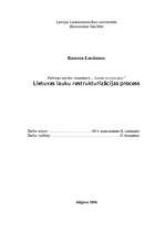 Research Papers 'Lietuvas lauku restrukturizācijas process', 1.