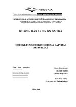 Research Papers 'Налоги и налоговая система Латвии', 1.