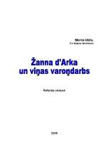 Research Papers 'Žanna d’Arka un viņas varoņdarbs', 1.