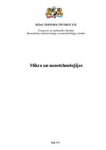 Research Papers 'Mikro un nanotehnoloģijas', 1.