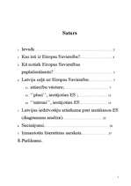Research Papers 'Latvijas iestāšanās Eiropas Savienībā', 1.
