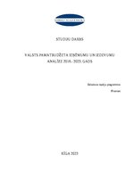 Research Papers 'Valsts pamatbudžeta ieņēmumu un izdevumu analīze 2018.- 2023. gads', 1.