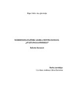 Research Papers 'Modernisma pazīmes Aksela Muntes romanā "Stāsts par Sanmikelu"', 1.