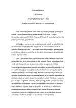 Essays 'J.A.Students "Vispārīgā paidagoģija". 1.daļa. Zinātne un māksla sevis un citu au', 1.