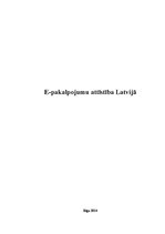 Research Papers 'E-pakalpojumu attīstība Latvijā', 1.