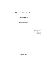 Essays 'Filmas "Samsara" recenzija', 1.