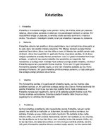 Summaries, Notes 'Kristietība', 1.