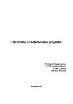 Research Papers 'Datortīkla, telefontīkla projekts', 1.