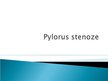 Presentations 'Pylorus stenoze', 1.