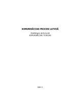 Research Papers 'Komunikācijas procesi Latvijā', 1.