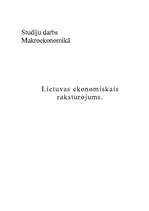 Research Papers 'Lietuvas ekonomiskais raksturojums', 1.
