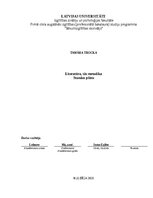 Summaries, Notes 'Literatūra, tās metodika un stundas plāns', 1.