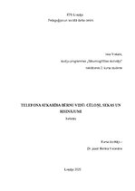 Research Papers 'Telefona atkarība bērnu vidū cēloņi, sekas un risinājumi', 1.