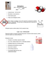 Summaries, Notes 'Pārskatāms konspekts par etilēnglikolu, metanolu un etanolu', 1.