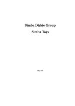 Research Papers 'Analysis of Simba Dickie Group Enterprise', 1.