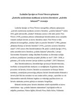 Summaries, Notes 'Ludmilas Sproģes un Veras Vāveres grāmatas "Latviešu modernisma aizsākumi un kri', 1.