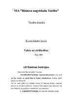Summaries, Notes 'LR Saeimas funkcijas', 1.