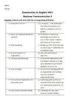 Summaries, Notes 'Biznesa angļu valoda', 1.