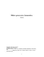 Research Papers 'Mikroprocesora komandas', 1.