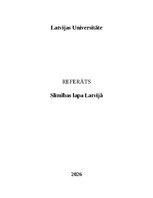 Research Papers 'Slimības lapa Latvijā', 1.