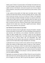 Essays 'What makes a good school?', 2.
