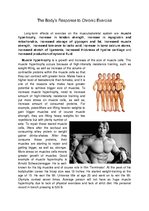 Presentations 'The Body’s Response to Chronic Exercise', 1.