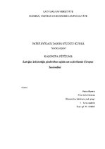 Research Papers 'Latvijas iedzīvotāju piederības sajūta un uzticēšanās Eiropas Savienībai', 1.