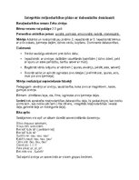 Summaries, Notes 'Integrētās rotļnodarbības plāns ar dabaszinību dominanti', 1.