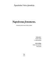 Research Papers 'Napoleona fenomens', 1.