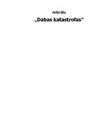 Research Papers 'Dabas katastrofas', 1.