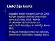 Research Papers 'Lietotāja konts - user accounts ', 2.