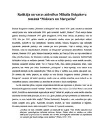 Research Papers 'Radītāja un varas attiecības Mihaila Bulgakova romānā "Meistars un Margarita"', 1.
