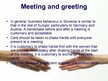 Presentations 'Slovenia - Business Culture and Etiquette', 4.