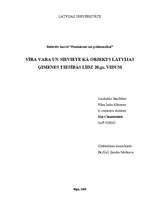 Research Papers 'Vīra vara un sieviete kā objekts Latvijas ģimenes tiesībās līdz 20.gs. vidum', 1.