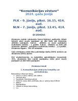 Summaries, Notes 'Komunikācijas vēstures konspekts priekš eksāmena', 1.