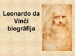Presentations 'Leonardo da Vinči biogrāfija', 1.