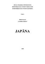 Summaries, Notes 'Japāna', 1.