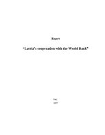 Research Papers 'Latvia’s Cooperation with the World Bank', 1.