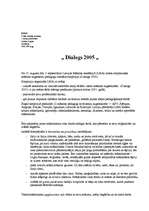 Essays 'Dialogs 2005', 1.