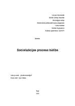 Research Papers 'Socializācijas procesa būtība', 1.