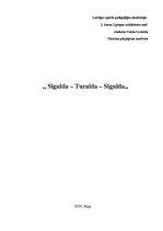 Research Papers 'Tūrisma pārgājiena maršruts "Sigulda - Turaida - Sigulda"', 1.