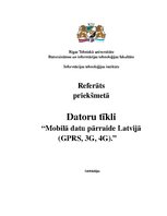 Research Papers 'Mobilā datu pārraide Latvijā', 1.
