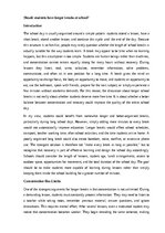Essays 'Should students have longer breaks at school?', 1.