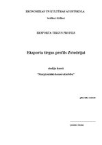 Research Papers 'Eksporta tirgus profils Zviedrijai', 1.