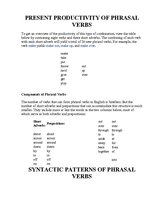 Summaries, Notes 'Phrasal Verbs', 4.