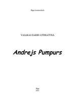 Essays 'Andrejs Pumpurs', 1.