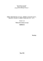 Research Papers 'Ārējā tirdzniecība Latvijā', 1.