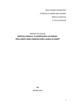 Research Papers 'Vēlēšanu sistēmas, to priekšrocības un trūkumi', 1.