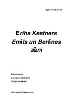 Summaries, Notes 'Ērihs Kestners "Emīls un Berlīnes zēni"', 1.