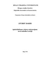 Research Papers 'Apdrošināšanas sektora raksturojums un tā attīstība Latvijā', 1.